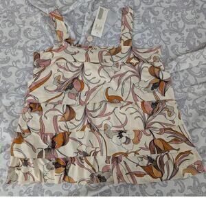 nwt kamiseta stretchy layered tank top size xs